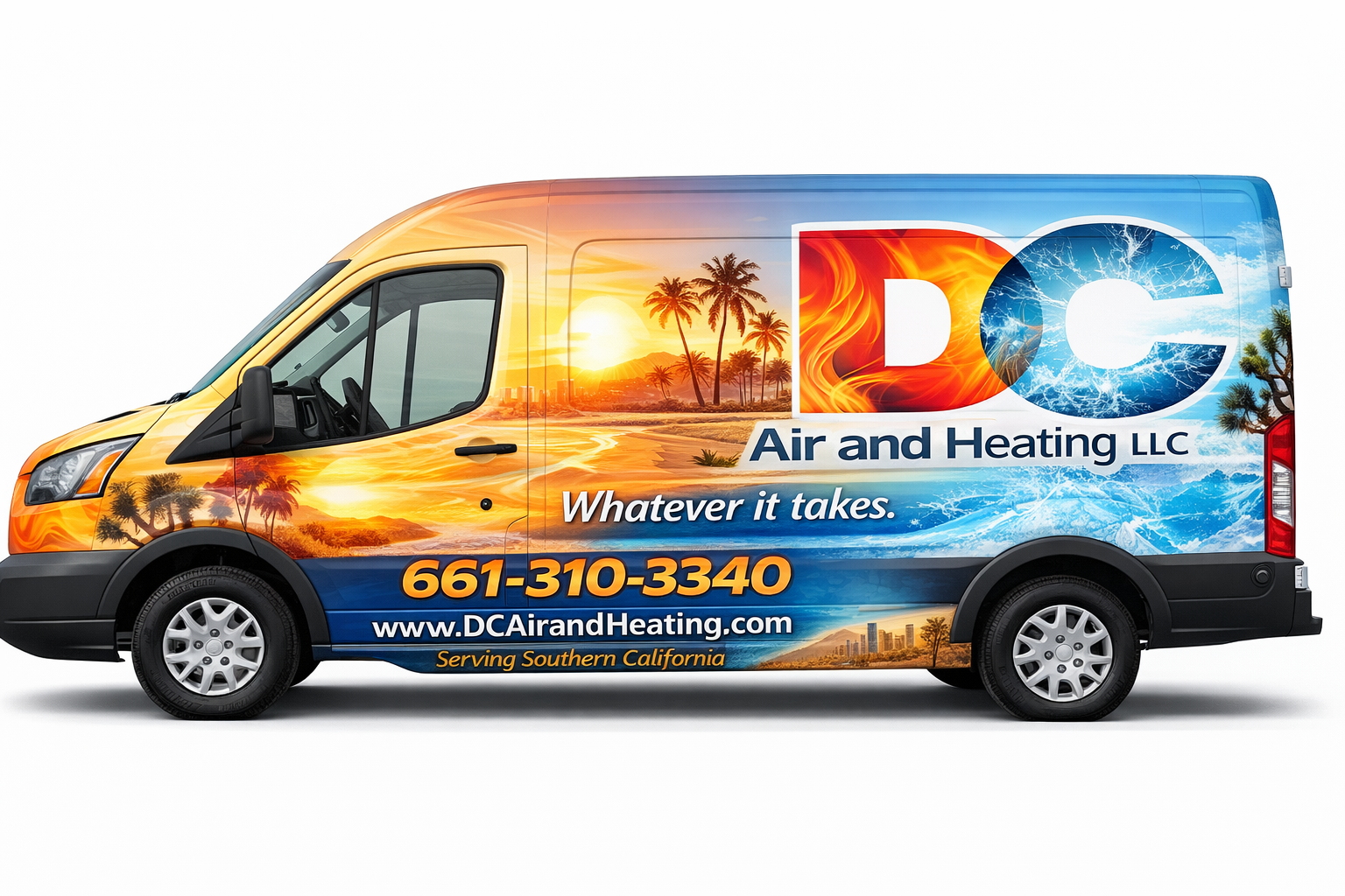 DC Air and Heating van